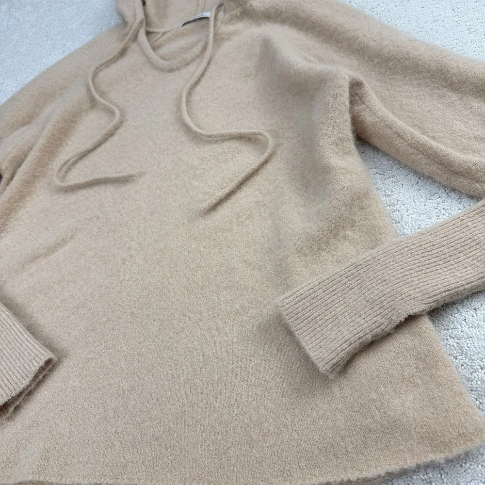 Mes Demoiselles Pichu‎ Hoodie Womens 0 Beige Wool Alpaca Knit Sweater $380
